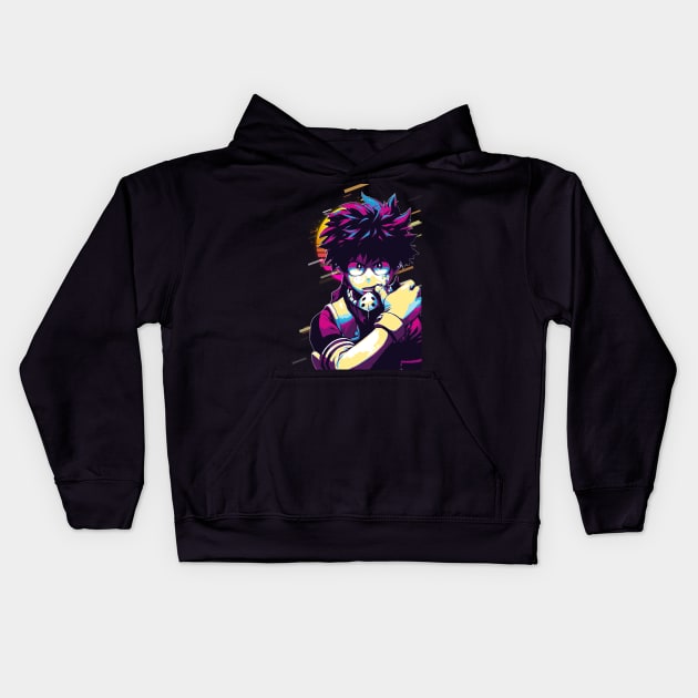 Izuku Midoriya Kids Hoodie by ANIMEPEDIA